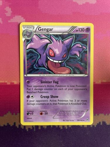 Pokemon Card Gengar Breakthrough Rare Non Holo 60/162 Near Mint