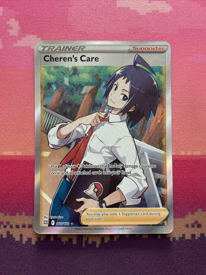 Pokemon Card Cheren's Care 168/172 Ultra Rre Brilliant Stars Near Mint