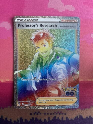Pokemon Card Professor's Research 084/078 Secret Rainbow Rare Pokemon Go NM