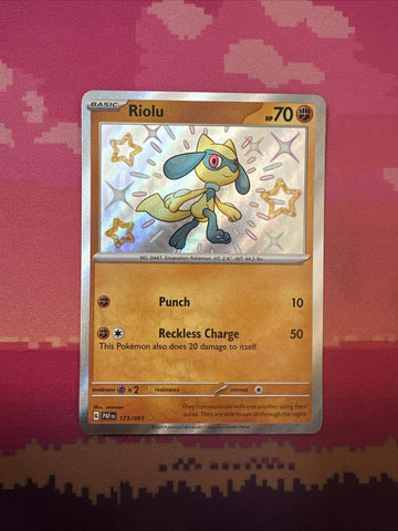 pokemon-card-riolu-173-091-shiny-paldean-fatesnear-mint