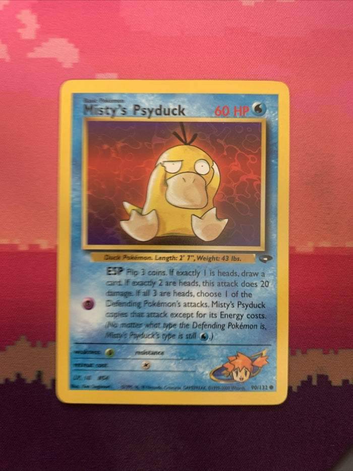 Pokemon Card Misty's Psyduck Gym Challenge 90/132 Near Mint
