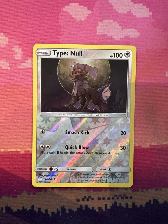 Pokemon Card Type: Null Unified Minds Reverse Holo Uncommon 183/236 Near Mint