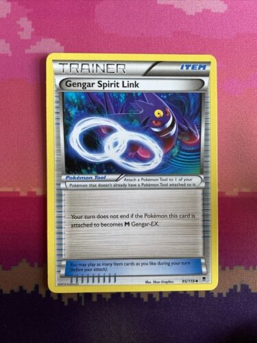 Pokemon Card Gengar Spirit Link Phantom Forces Uncommon 95/119 Near Mint