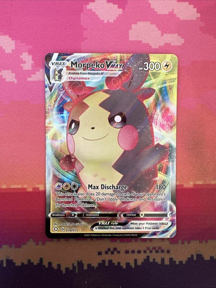 Pokemon Card Morpeko VMAX 038/072 Ultra Rare Champions Path Near Mint