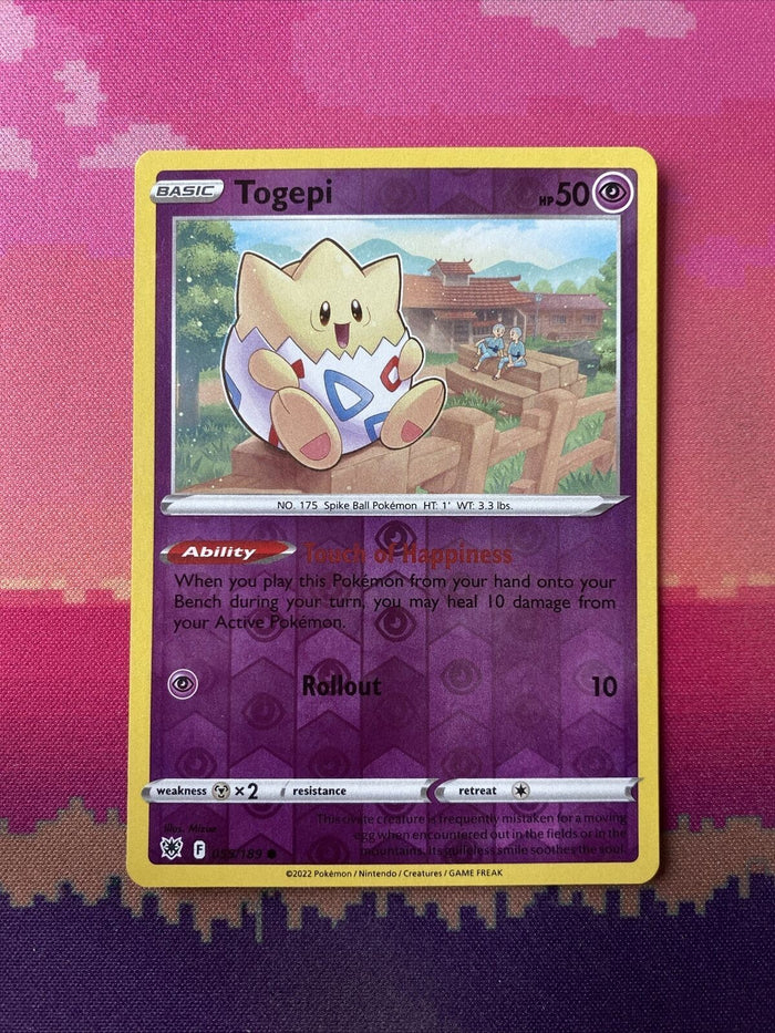 Pokemon Card Togepi Astral Radiance Reverse Holo 055/189 Near Mint