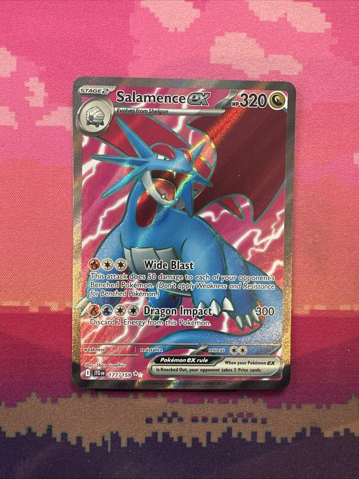 Pokemon Card Salamence ex 177/159 Ultra Rare Journey Together Near Mint
