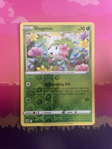 Pokemon Card Shaymin Astral Radiance Reverse Holo Rare 014/189 Near Mint