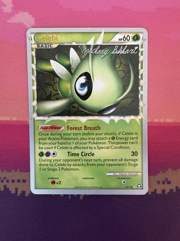 Pokemon Card Celebi 92/102 World Championship 2012 Near Mint