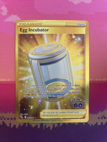 Pokemon Card Egg Incubator 087/078 Secret Rare Pokemon Go Near Mint