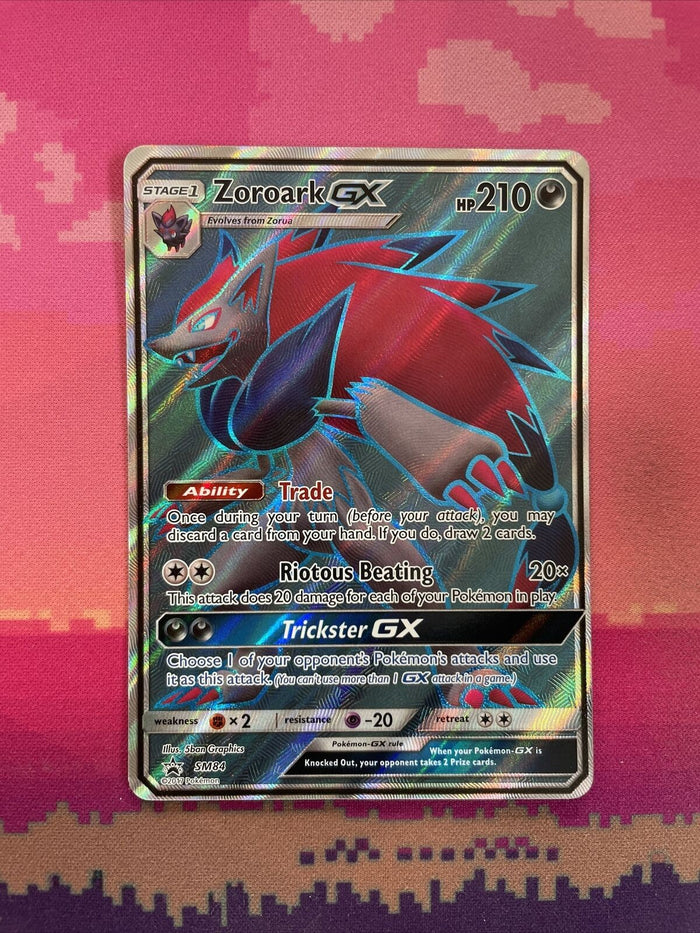 Pokemon Card Zoroark GX SM84 Black Star Promo Near Mint