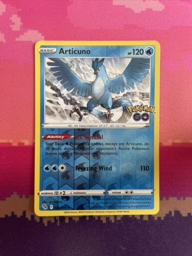 Pokemon Card Articuno Pokemon Go Reverse Holo Rare 024/078 Near Mint