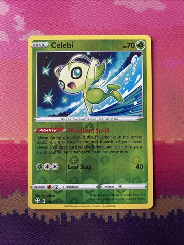 pokemon-card-celebi-shining-fates-reverse-holo-rare-003-072-near-mint