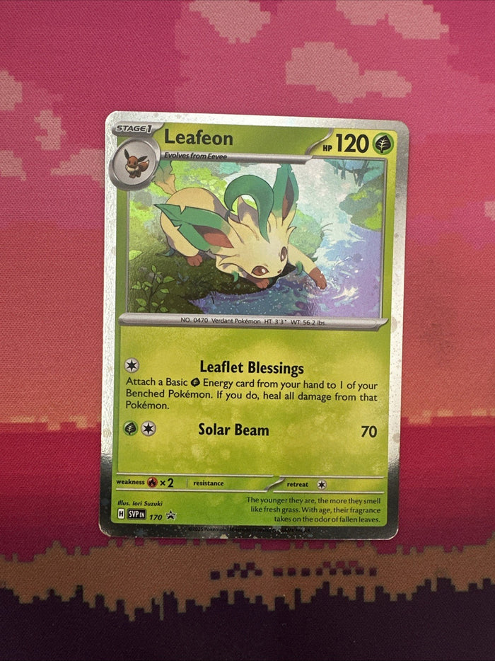Pokemon Card Leafeon Black Star Promo 170 Cosmo Holo Near Mint