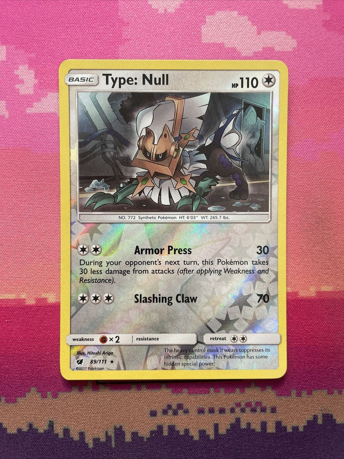 Pokemon Card Type:Null Crimson Invasion Reverse Holo Rare 89/111 Near Mint