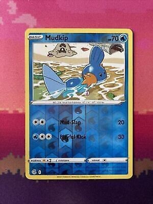 Pokemon Card Mudkip Fusion Strike Reverse Holo 062/264 Near Mint