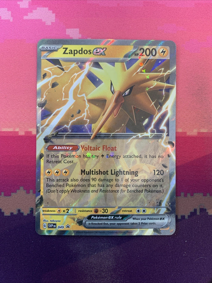 Pokemon Card Zapdos ex 049 Black Star Promo Near Mint