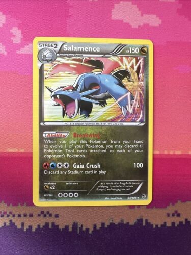 Pokemon Card Salamence Plasma Blast Holo Rare 64/101 Near Mint