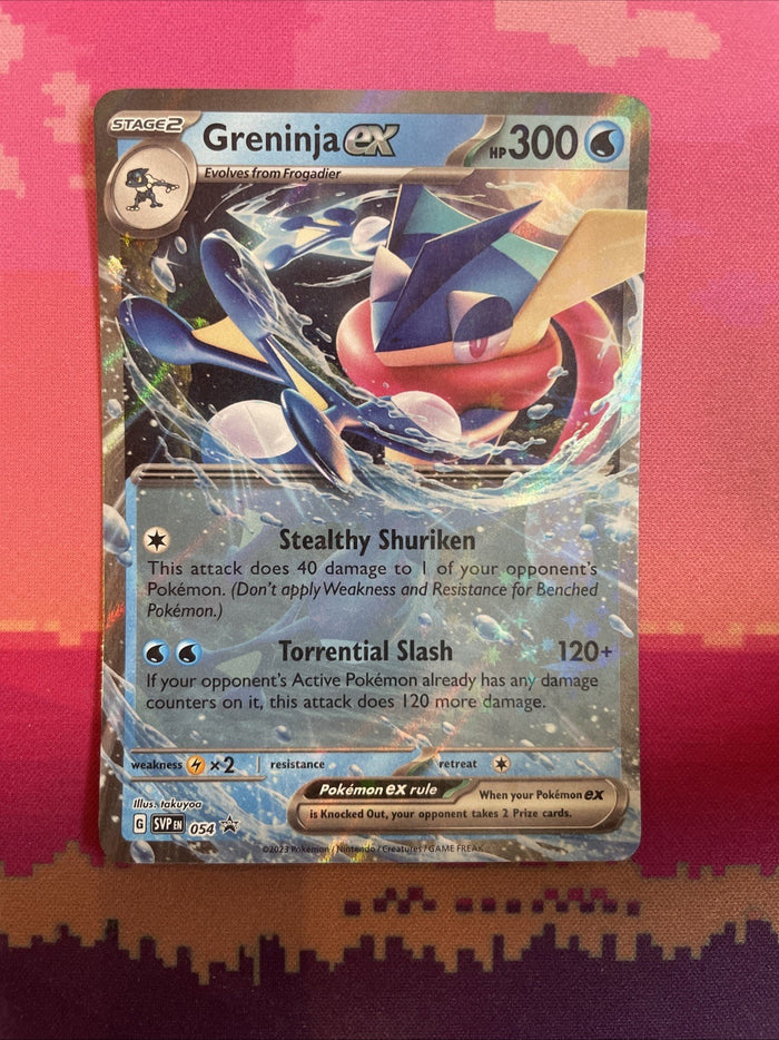 Pokemon Card Greninja ex 054 Black Star Promo Near Mint
