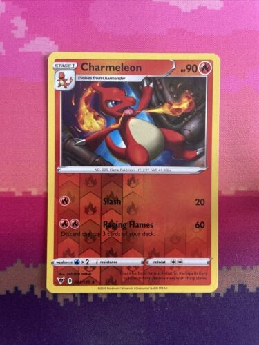 Pokemon Card Charmeleon Vivid Voltage Reverse Holo Uncommon 024/185 Near Mint