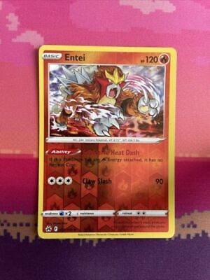 Pokemon Card Entei Crown Zenith Reverse Holo Rare 021/159 Near Mint