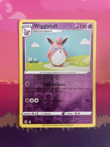 Pokemon Card Wigglytuff Fusion Strike Reverse Holo Uncommon 111/264 Near Mint