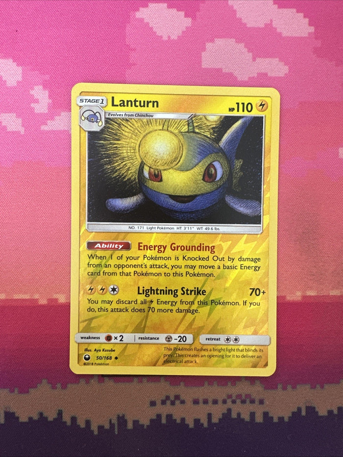 Pokemon Card Lanturn Celestial Storm Reverse Holo 50/168 Near Mint