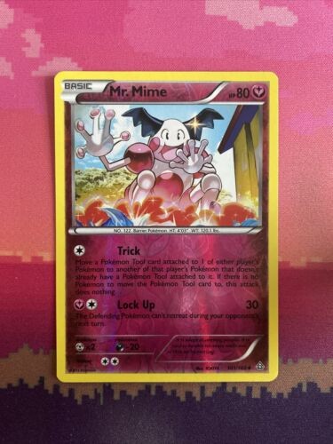 Pokemon Card Mr. Mime Primal Clash Reverse Holo Common 101/160 Near Mint