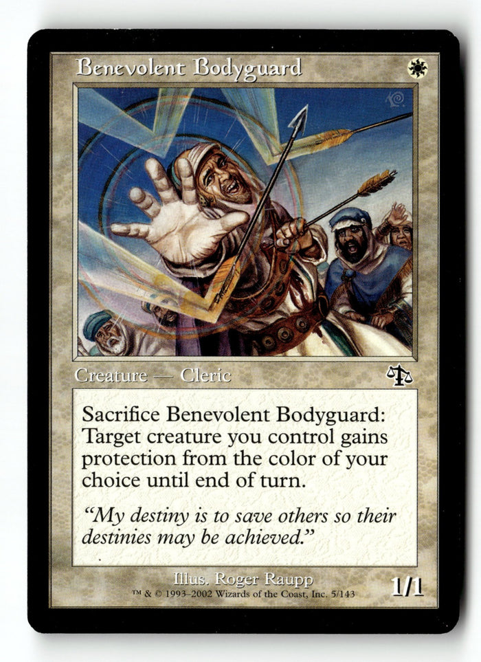 MTG Benevolent Bodyguard Judgment LP Magic The Gathering