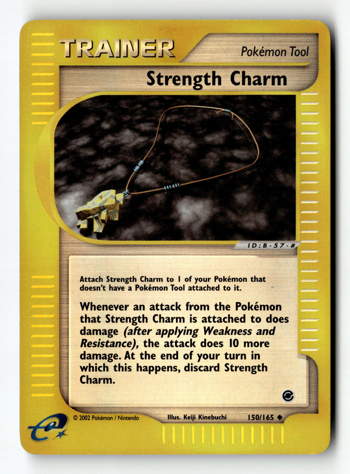 Pokemon Card Strength Charm LP Reverse Holo Expedition 150/165