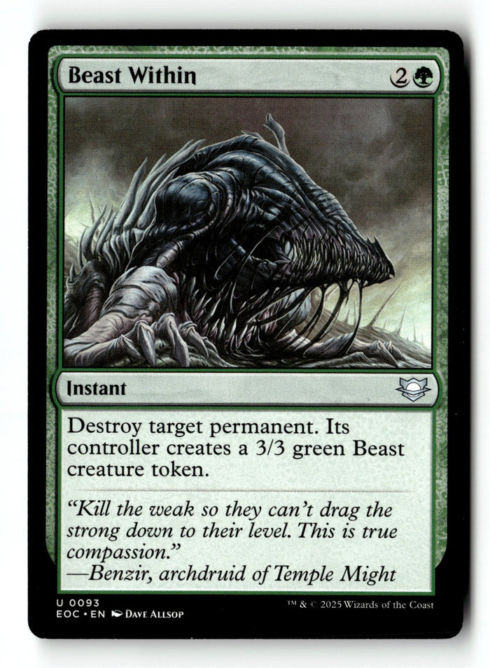 MTG Beast Within Commander: Edge of Eternities LP Magic The Gathering