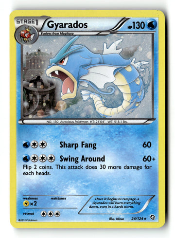 Pokemon Card Gyarados - 24/124 (Cosmos Holo) Holo LP Blister Exclusives 24/124
