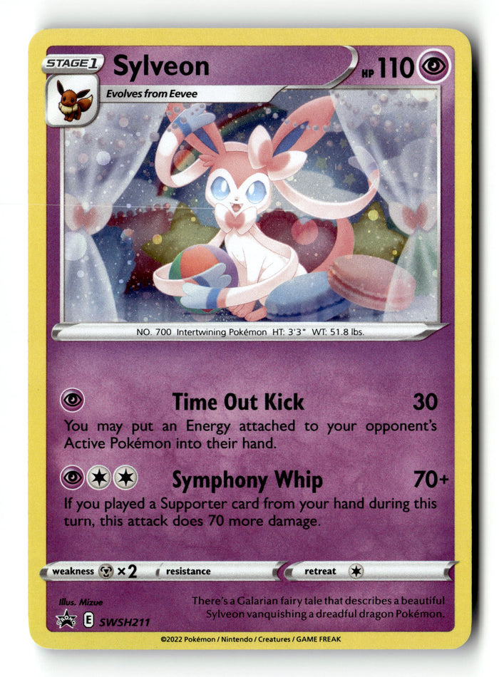Pokemon Card Sylveon LP SWSH Black Star Promos SWSH211