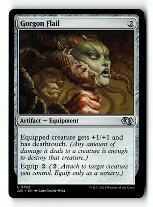 MTG Gorgon Flail Foundations Jumpstart LP Magic The Gathering