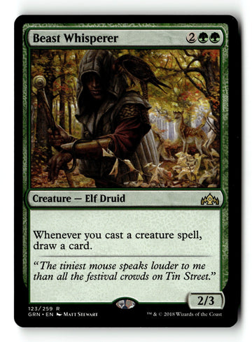 MTG Beast Whisperer Guilds of Ravnica LP Magic The Gathering