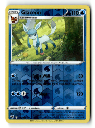 Pokemon Card Glaceon Reverse Holo LP SWSH10: Astral Radiance 038/189