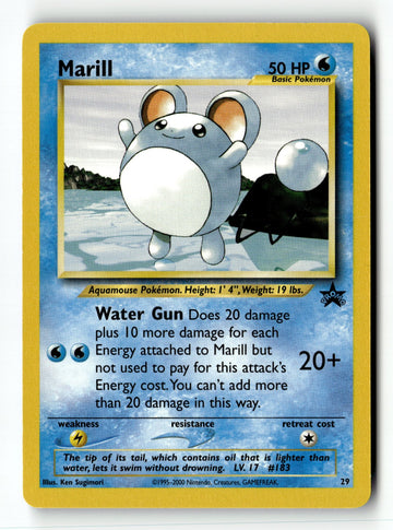 Pokemon Card Marill LP WoTC Promo 29