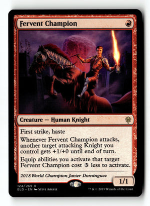 MTG Fervent Champion Throne of Eldraine LP Magic The Gathering