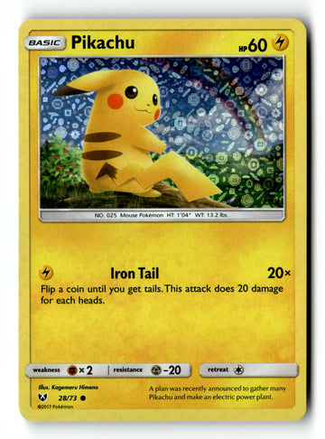 Pokemon Card Pikachu LP General Mills Holo Shining Legends 28/73