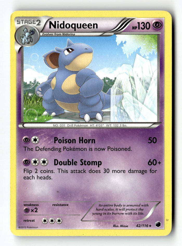 Pokemon Card Nidoqueen LP Plasma Freeze 42/116