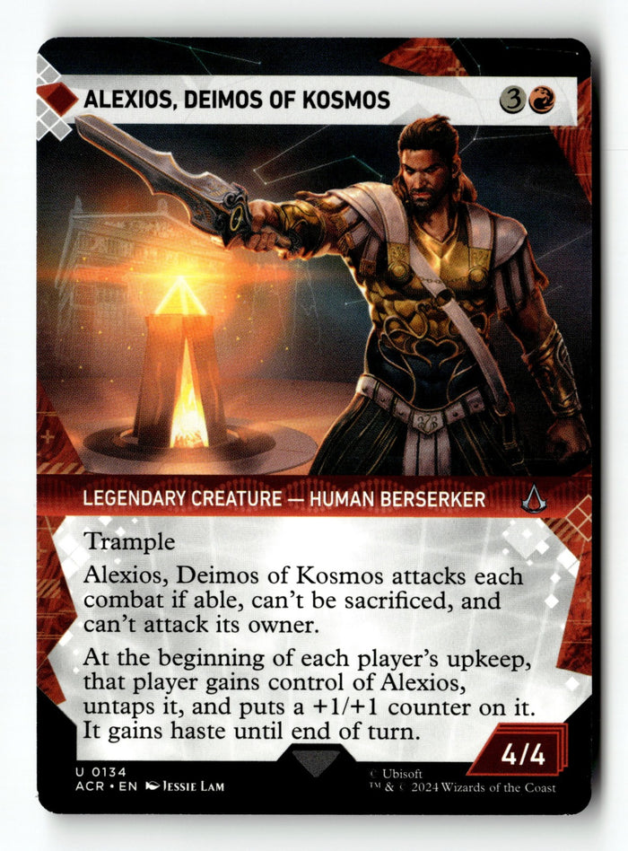 MTG Alexios, Deimos of Kosmos (Showcase) Assassin's Creed LP Magic The Gathering