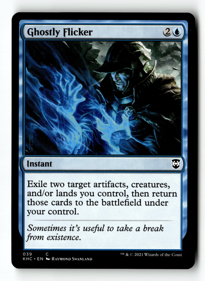 MTG Ghostly Flicker Commander: Kaldheim LP Magic The Gathering