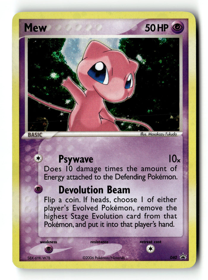 Pokemon Card Mew Holo LP EX Series Black Star Promo 040