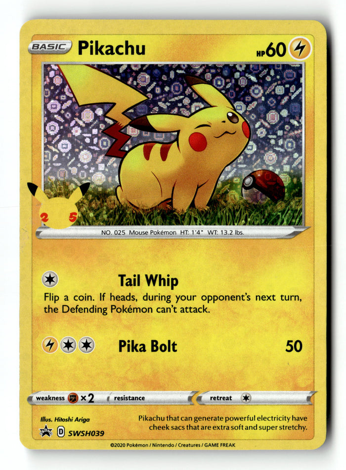 Pokemon Card Pikachu General Mills LP SWSH Black Star Promo SWSH039