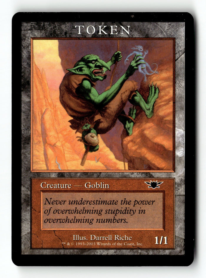 MTG Goblin Token (LGN) Magic Player Rewards LP Magic The Gathering