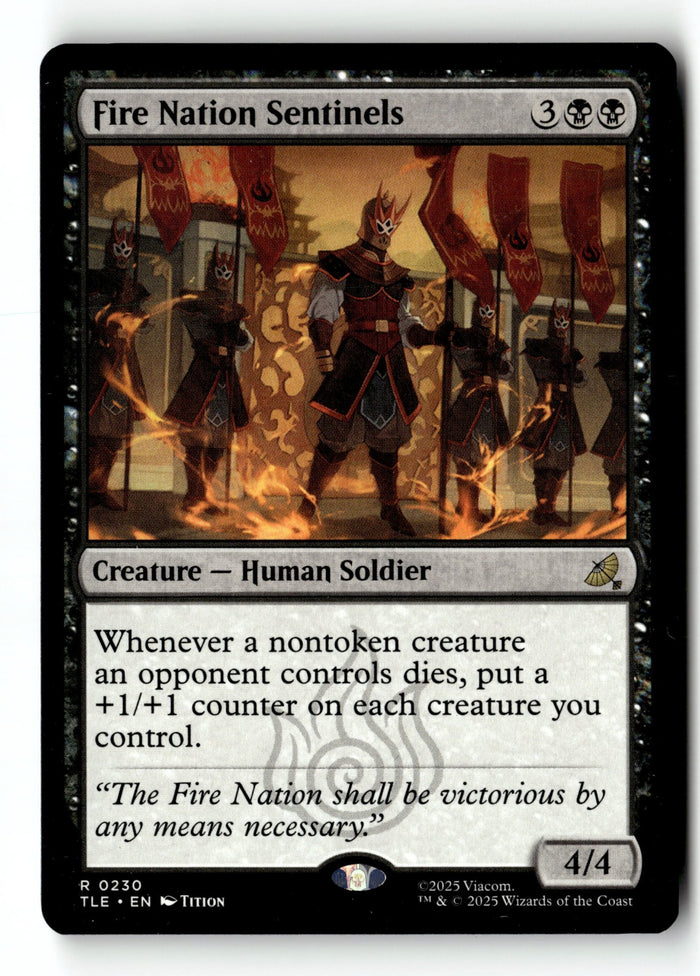 MTG Fire Nation Sentinels Avatar: The Last Airbender LP Magic The Gathering