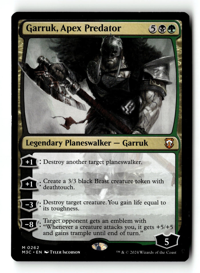 MTG Garruk, Apex Predator Commander: Modern Horizons 3 LP Magic The Gathering