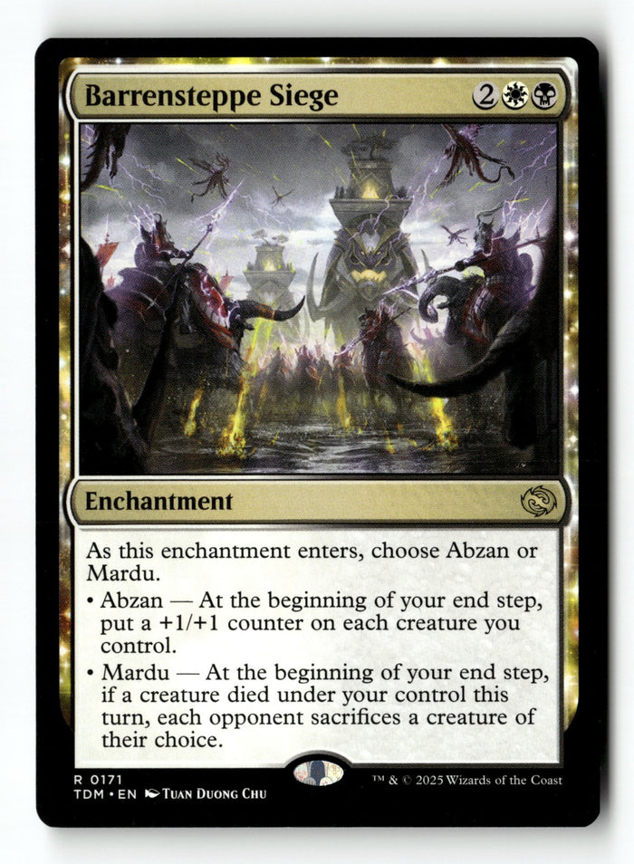 MTG Barrensteppe Siege Tarkir: Dragonstorm LP Magic The Gathering