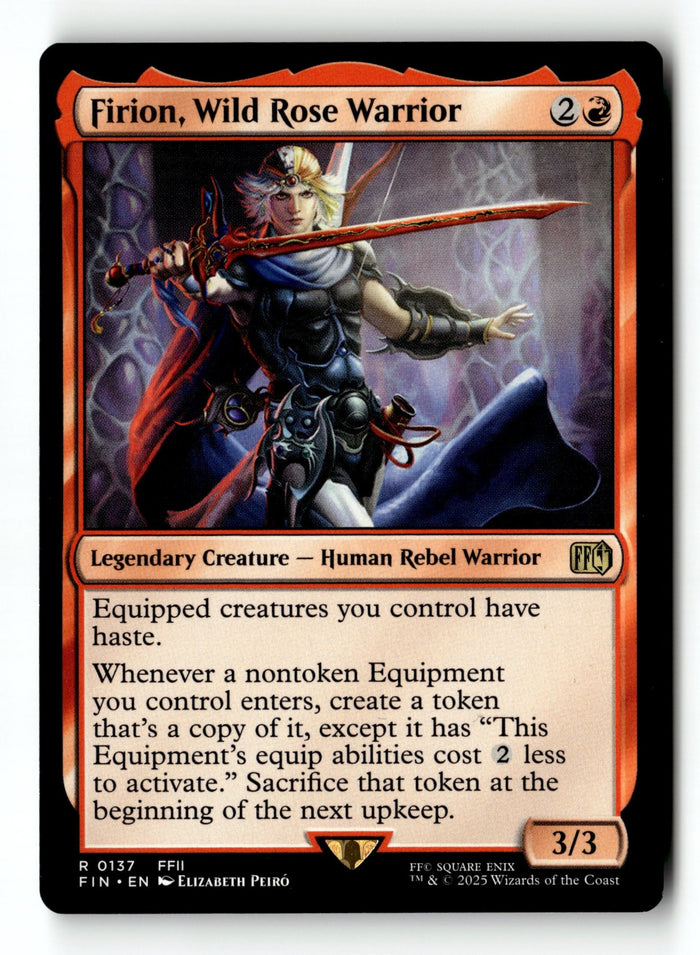 MTG Firion, Wild Rose Warrior FINAL FANTASY LP Magic The Gathering