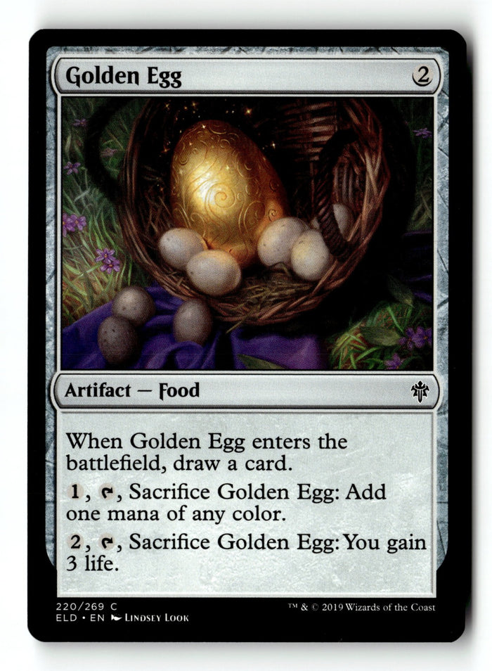 MTG Golden Egg Throne of Eldraine LP Magic The Gathering