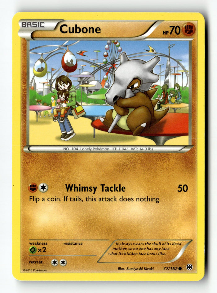 Pokemon Card Cubone LP XY - BREAKthrough 77/162